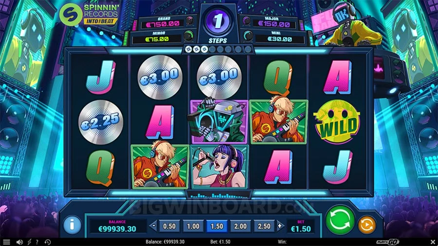 spinning record Slot